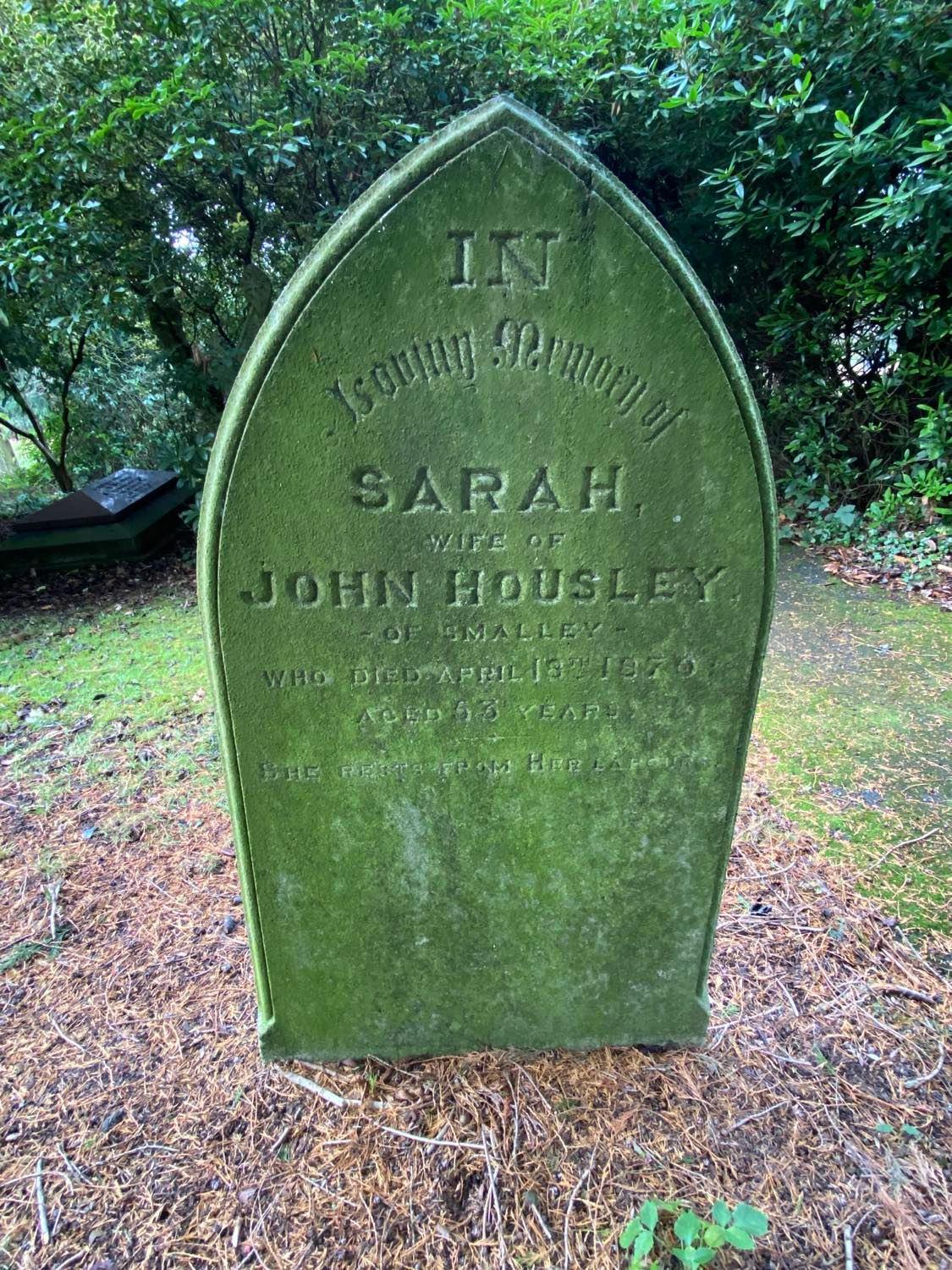 Sarah Housley Grave