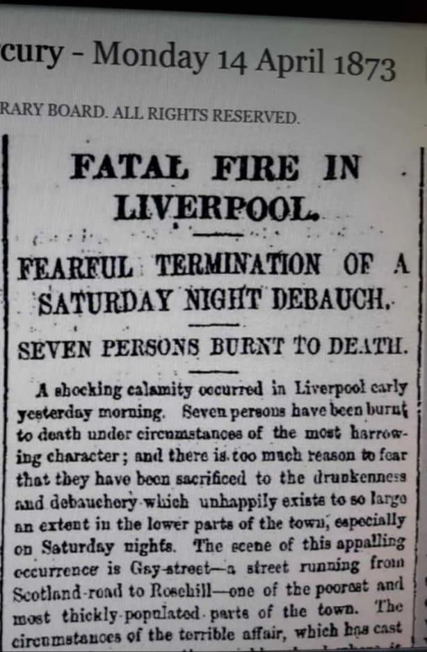 Fatal Fire Liverpool