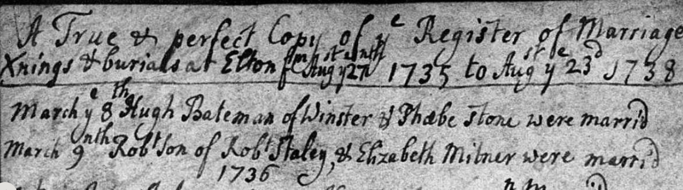 rbt staley marriage 1735