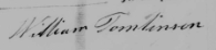 William Tomlinson signature 1